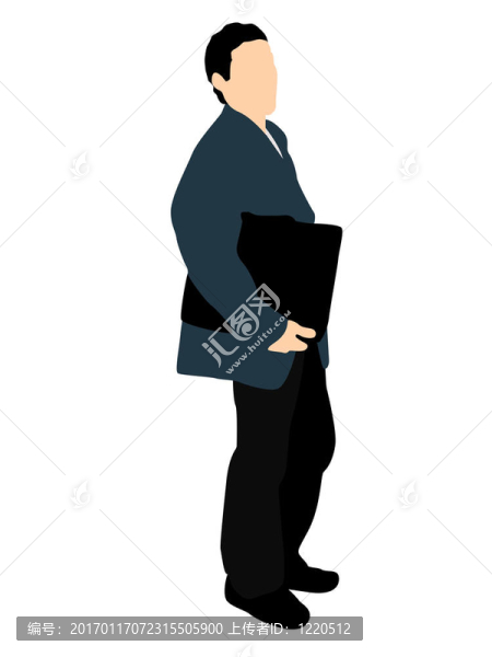 商人拿著他的辦公室包