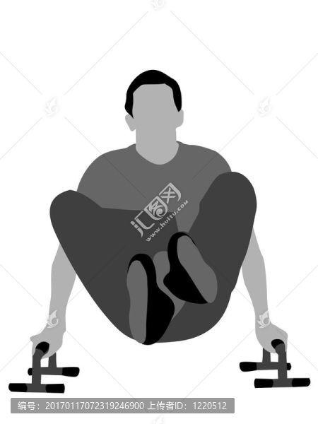 男子用雙腿交叉工作