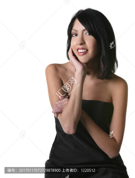 美麗的微笑Hispanic,Woman