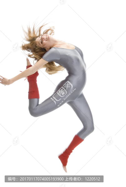 女士做體操運動員的分裂