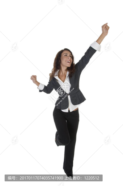 舉手的女人