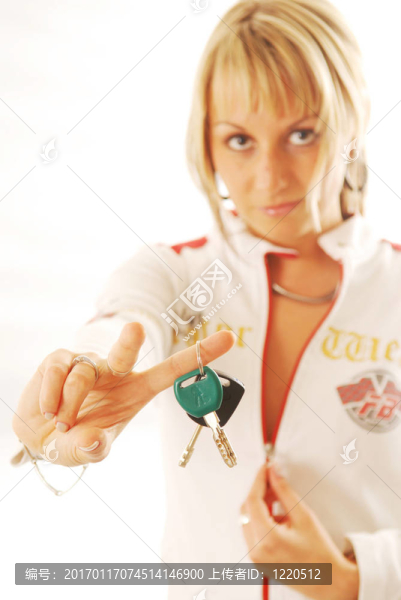 一個女人的車鑰匙
