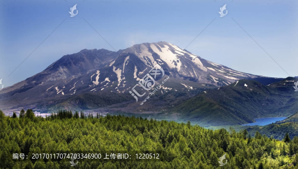 森林湖國家公園華盛頓圣海倫斯火山