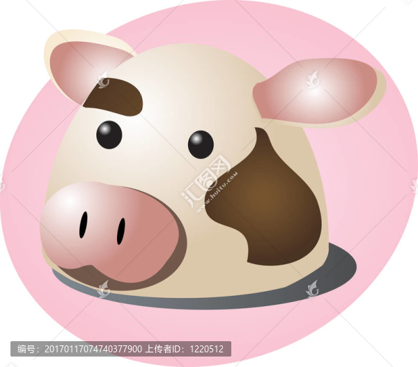 奶牛的卡通