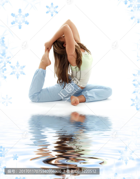 Ashtanga瑜伽的白色沙灘