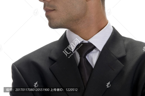 近距離的商人領(lǐng)帶