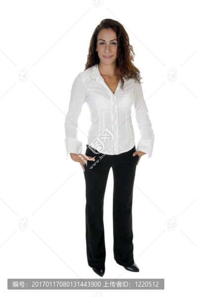 微笑的美麗的女人