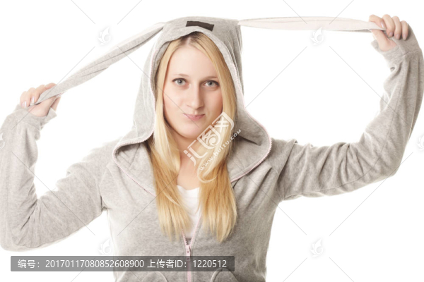 金發(fā)碧眼的兔子