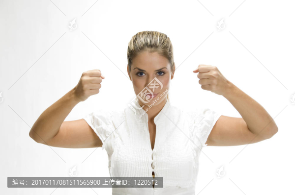 健康的女人冒充