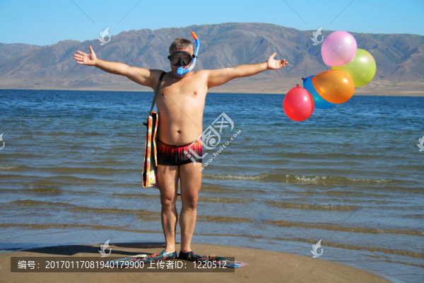 男人的面具；鰭和氣球是稱呼