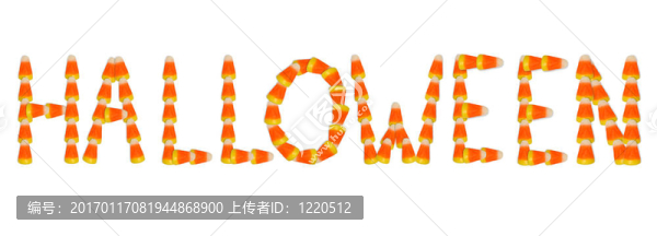 糖果玉米中的萬圣節(jié)文本