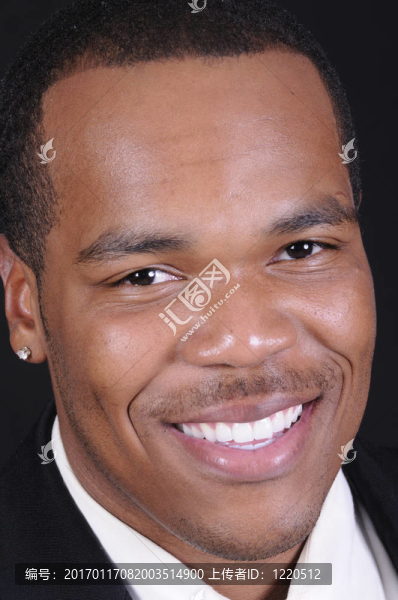 年輕的African,American商人