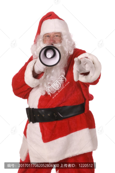 舒適的人在Santa西裝