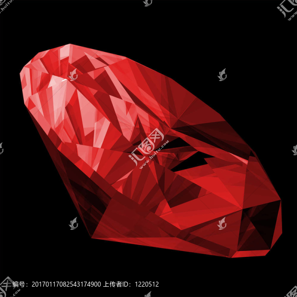 三維紅寶石寶石分離