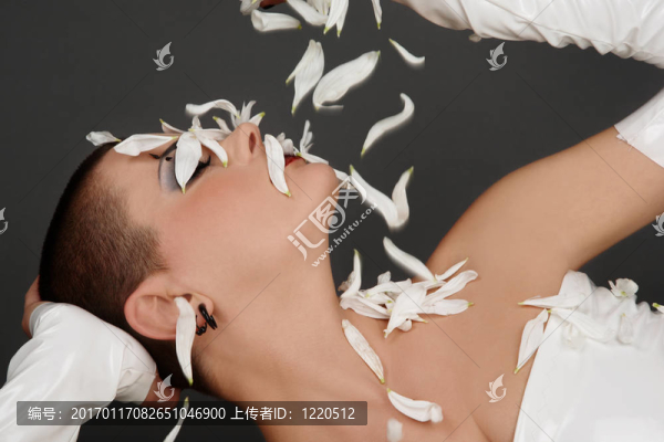 白色的花瓣