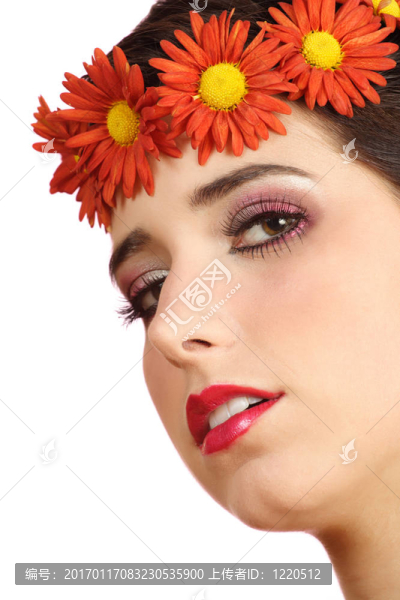 女人與花