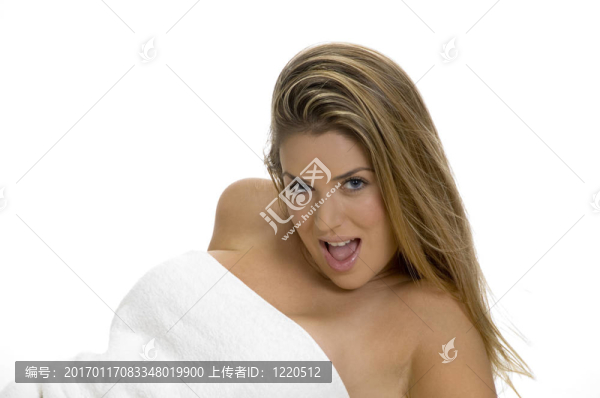 性感的女士在頑皮的心情