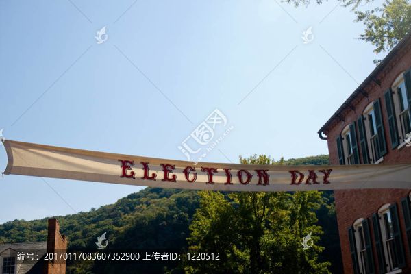 選舉日的旗幟
