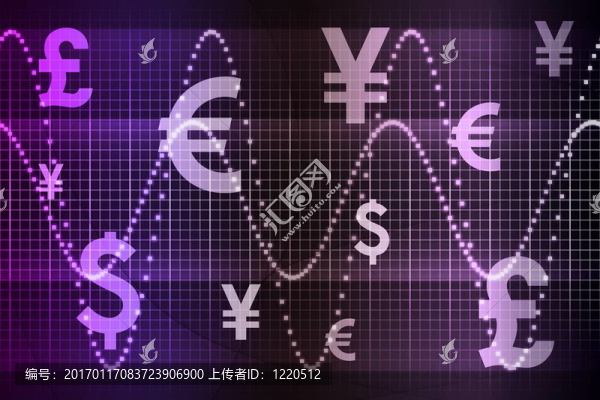 紫色世界貨幣商業(yè)抽象背景