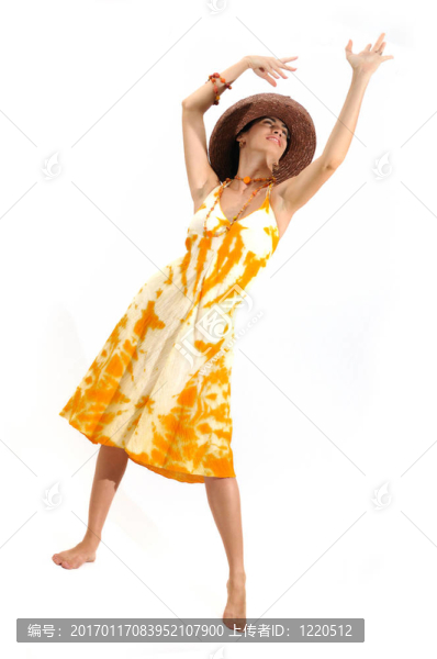 穿夏天衣服的女孩
