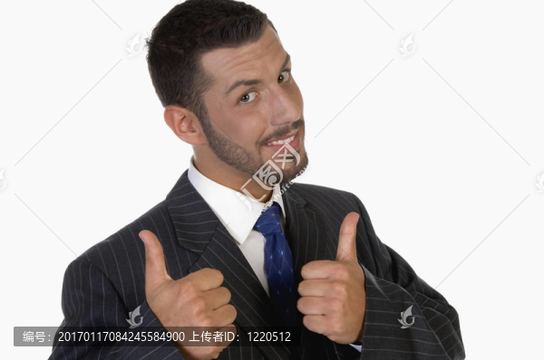 時尚的成功男人的姿態(tài)