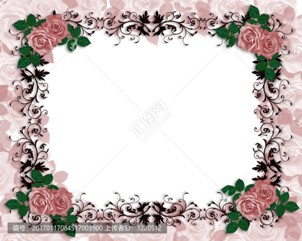 婚禮請(qǐng)柬的紅玫瑰飾品