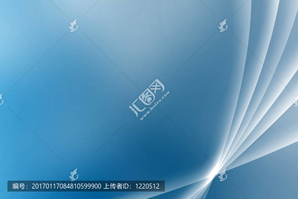 藍色舒緩的遠景曲線