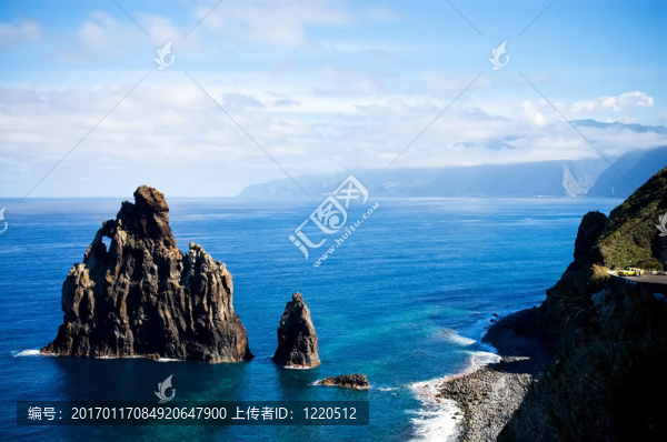 黃色在西方馬德拉海岸出租車(chē)