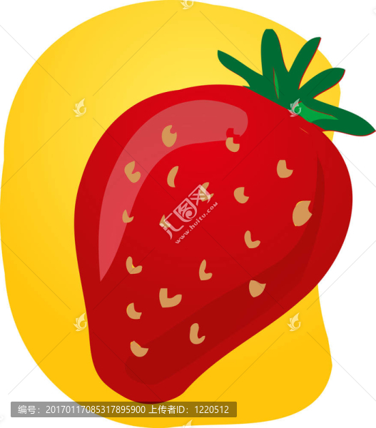 草莓果實的插圖