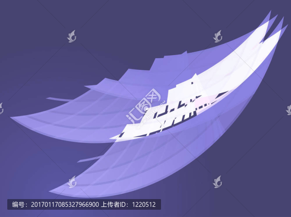 波浪狀的發(fā)光的顏色