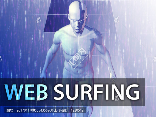 網(wǎng)上沖浪的插圖