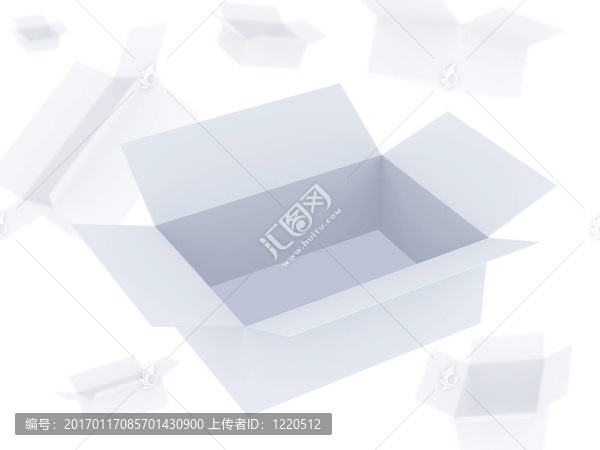 三維開放式空紙箱