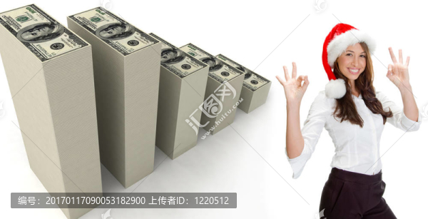 用手勢的女士模型