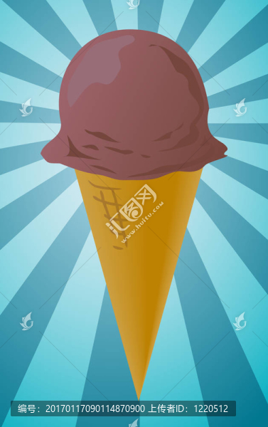冰淇淋錐插圖