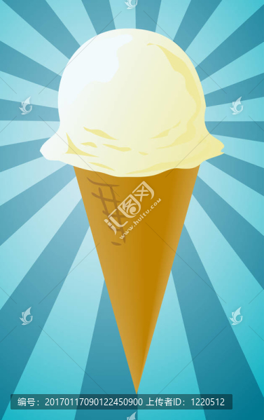 冰淇淋錐插圖