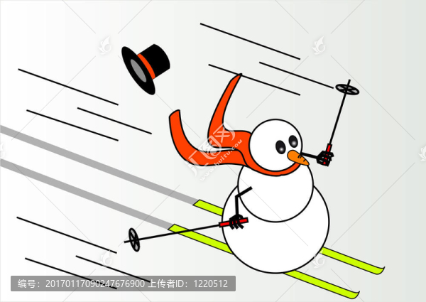 雪人滑雪