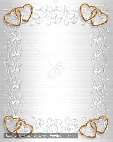 婚禮邀請(qǐng)白緞金