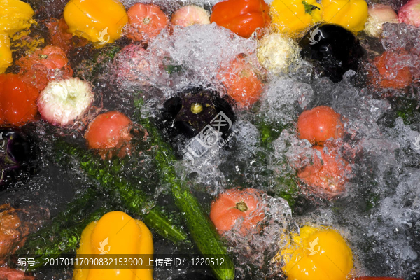 蔬菜和水