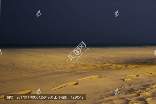 坎昆海灘的夜晚