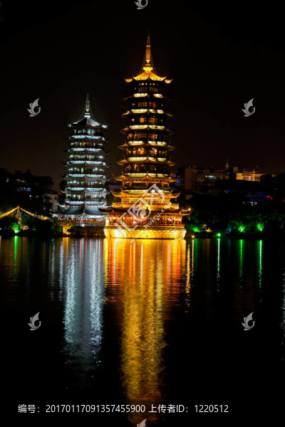 Pagodas；桂林；中國(guó)