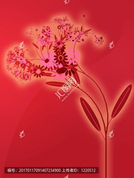 花的插圖