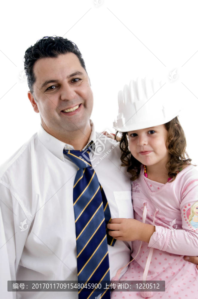 父親與他可愛的女兒