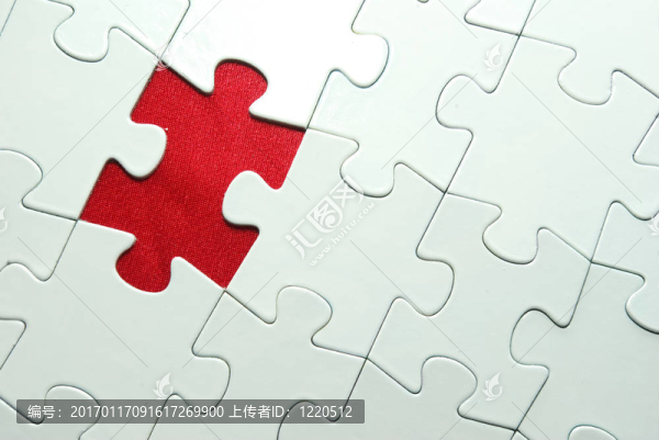 白色的拼圖