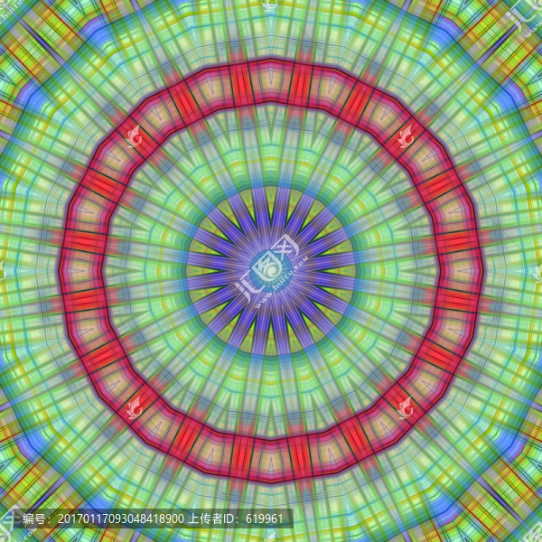 幾何花型印花圖案背景,無分層