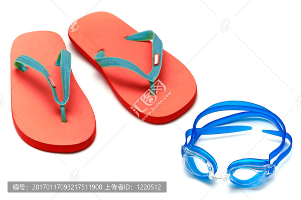 涼鞋和護(hù)目鏡