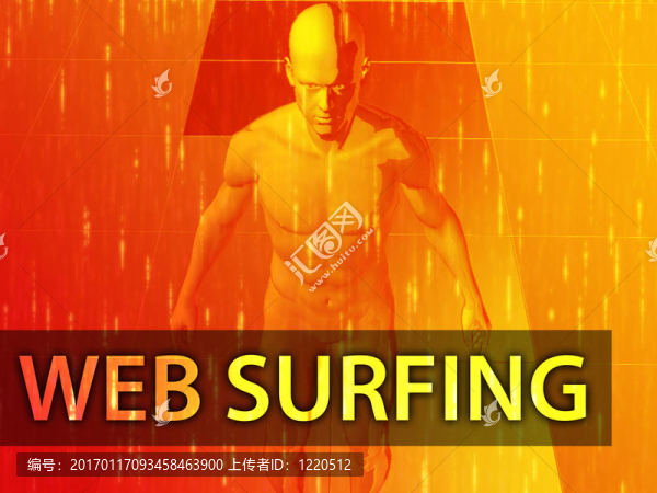 網(wǎng)上沖浪的插圖