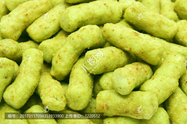 綠色的豌豆小吃