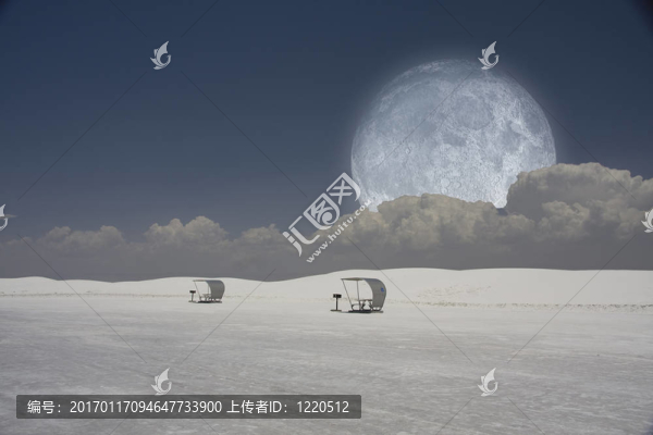 天空的雪橇