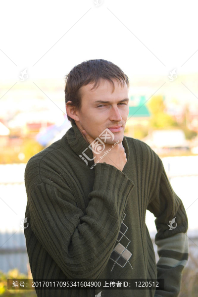 生病的年輕人
