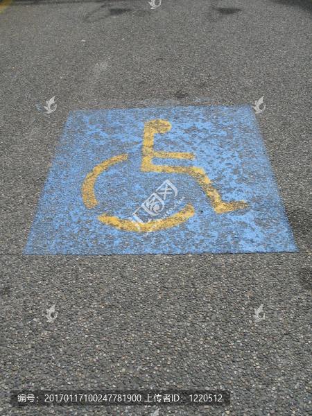 殘障停車空間標志